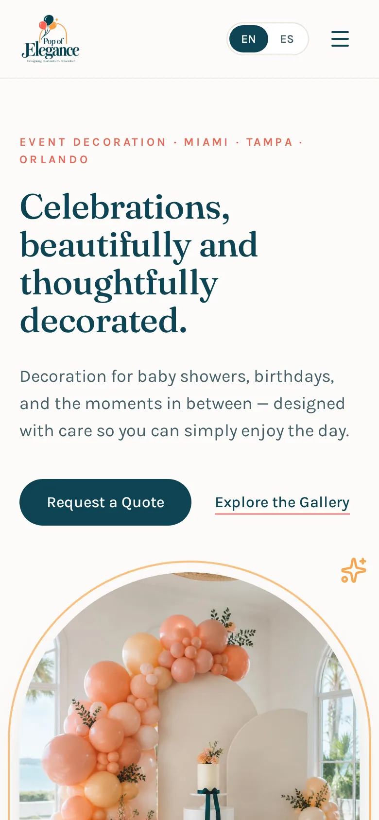 Pop of Elegance mobile screenshot
