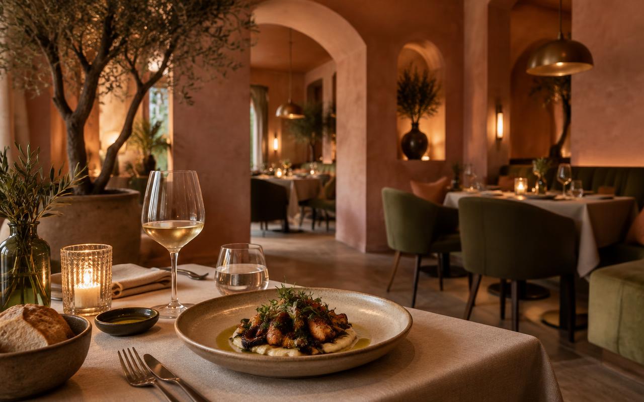 Modern Hospitality website design style preview